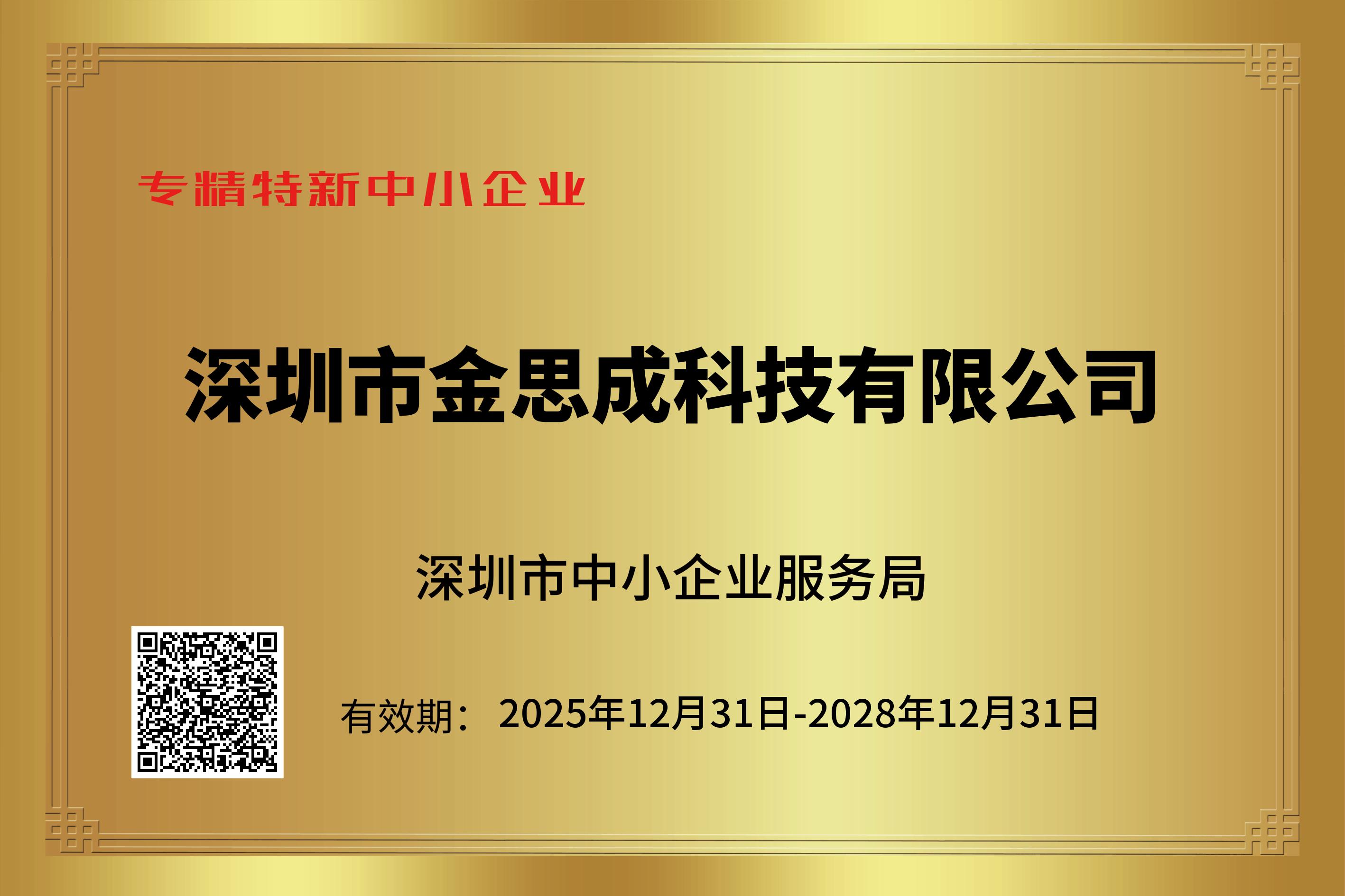 10.专精特新中小企业证书